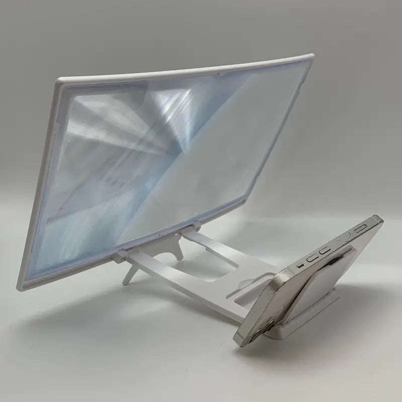 Curved Screen Mobile Phone Screen Amplifier, Portable Desktop HD Video Magnifier, Lazy Phone Stand, Screen Magnifier Holder, Phone Accessories for Home Office