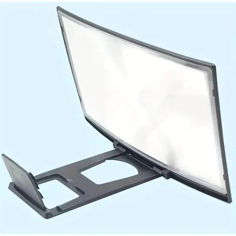 Curved Screen Mobile Phone Screen Amplifier, Portable Desktop HD Video Magnifier, Lazy Phone Stand, Screen Magnifier Holder, Phone Accessories for Home Office