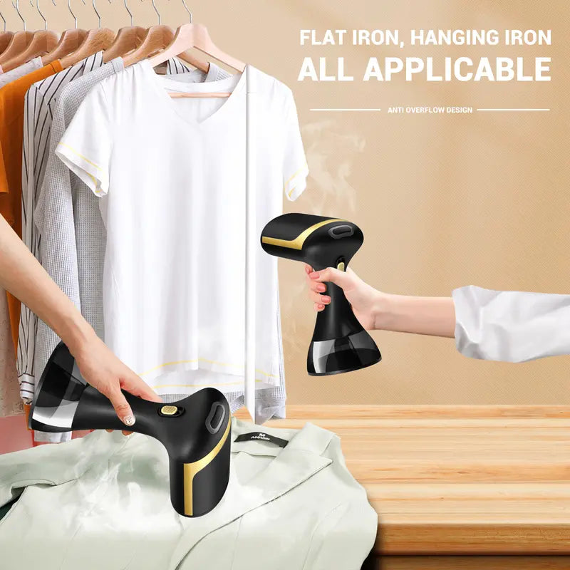 Mini Horizontal Vertical Travel Iron, Small Steam Iron 100-240V 300Ml for Business (US Plug)