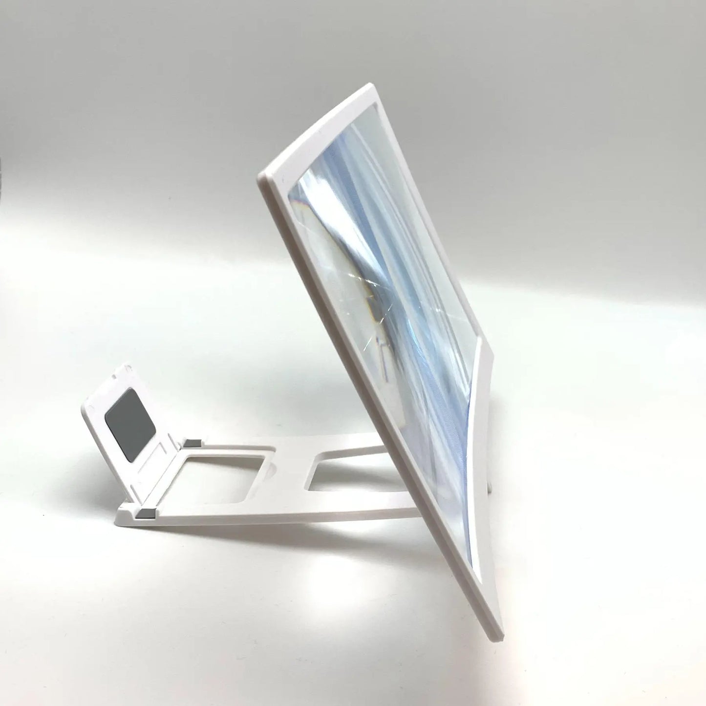 Curved Screen Mobile Phone Screen Amplifier, Portable Desktop HD Video Magnifier, Lazy Phone Stand, Screen Magnifier Holder, Phone Accessories for Home Office